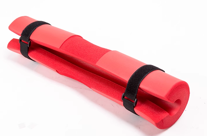 Barbell Bar Sponge Cover Shoulder Pad with Straps