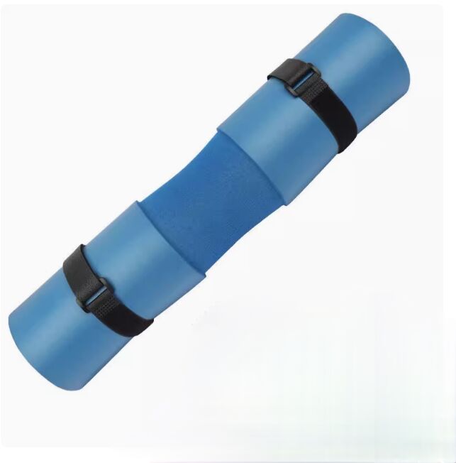 Barbell Bar Sponge Cover Shoulder Pad with Straps