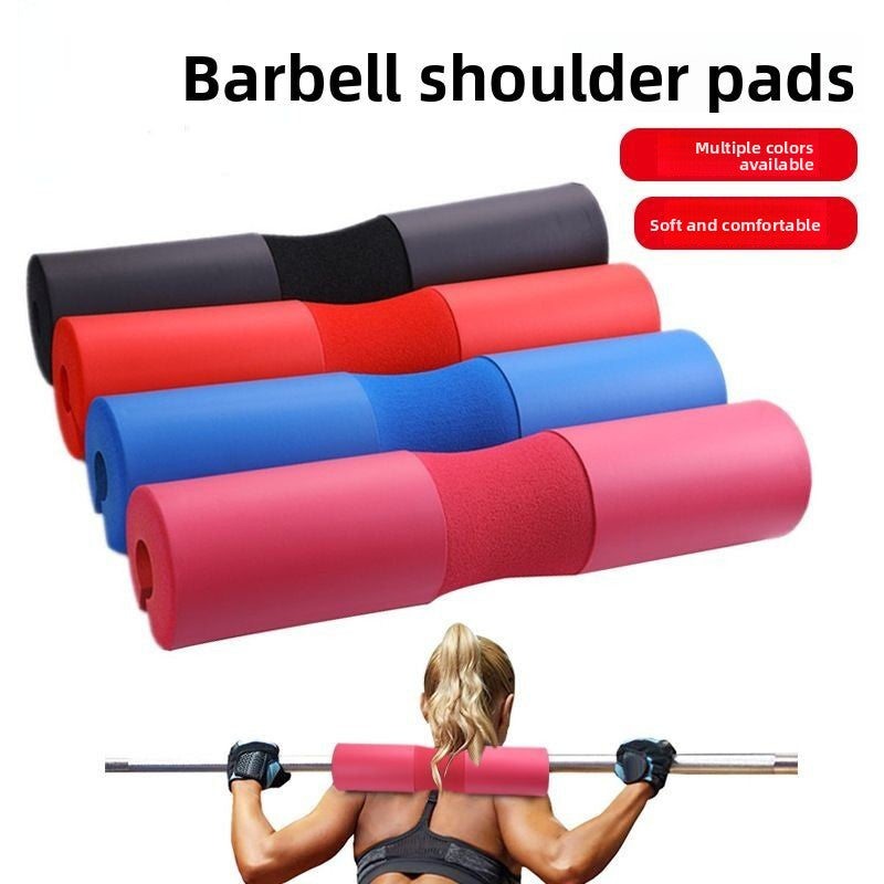 Barbell Bar Sponge Cover Shoulder Pad with Straps