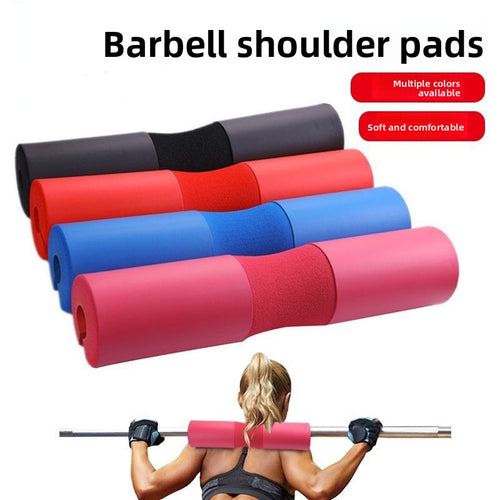 Barbell Bar Sponge Cover Shoulder Pad with Straps