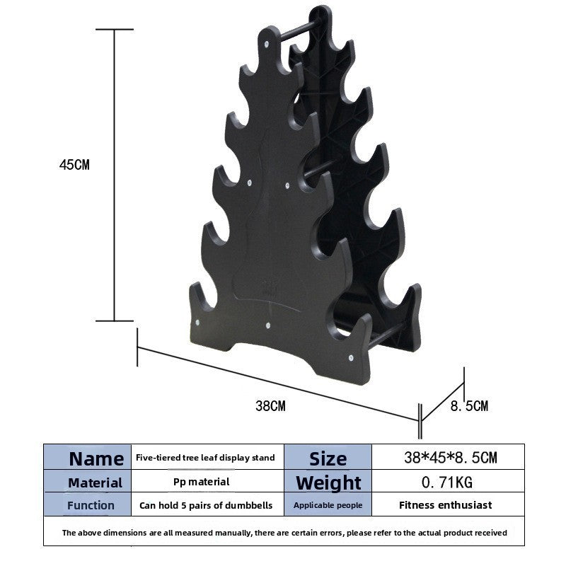 PE Dumbbell Storage Rack for Gym