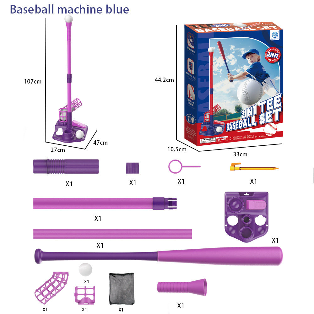 Children's Pedal Baseball Launcher Training Set