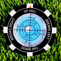Double-Sided Golf Ball Mark with Level Meter