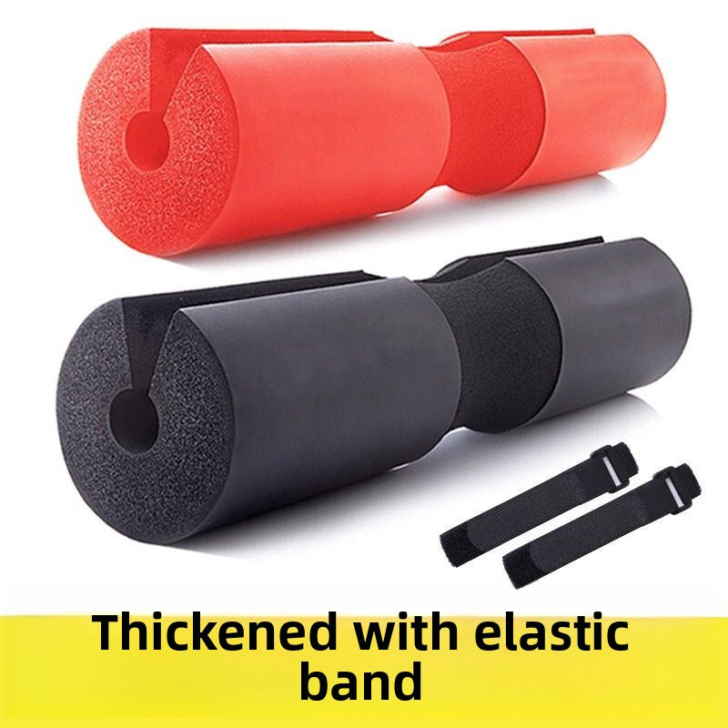 Barbell Bar Sponge Cover Shoulder Pad with Straps