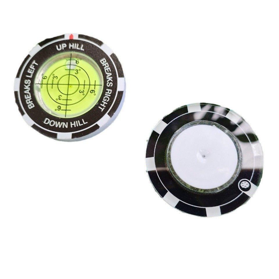 Double-Sided Golf Ball Mark with Level Meter