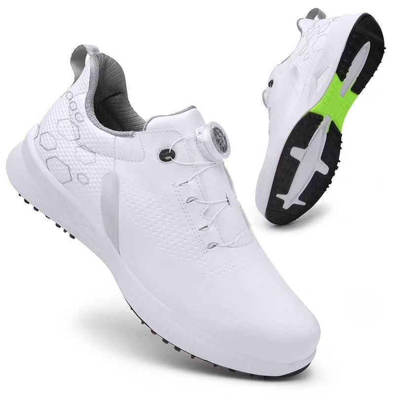 Rotating Buckle Golf Shoes with Removable Spikes