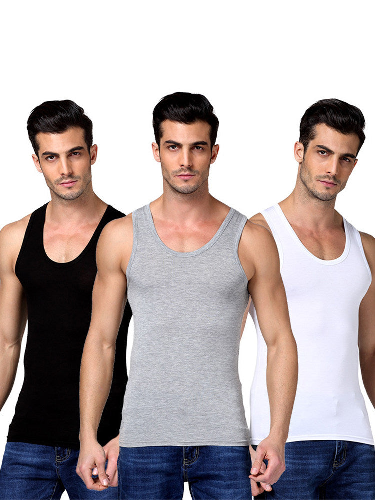 Mens Pure Cotton Fitness Tank Top