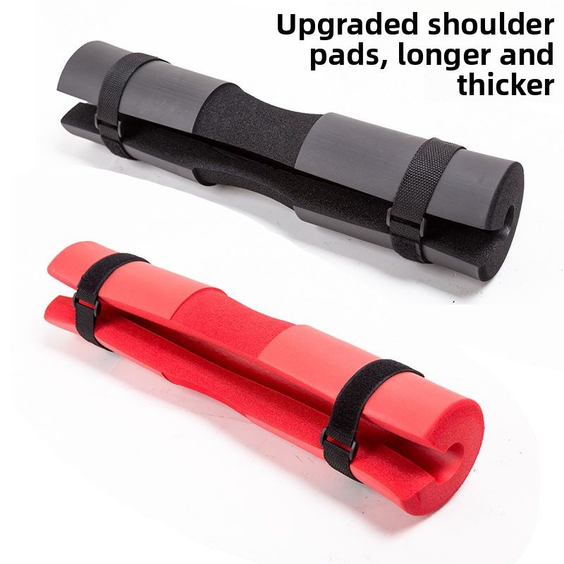 Barbell Bar Sponge Cover Shoulder Pad with Straps