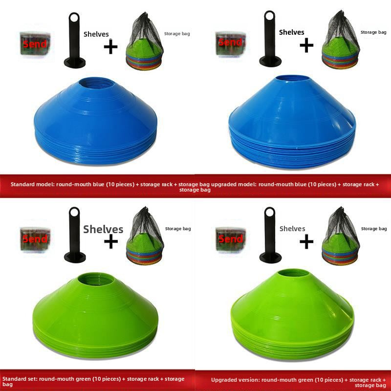 Sign Plate Obstacle Ball Holder Logo Sign Butterfly Pier Pad Pile Roadblock Football Training Equipment Digital Sign Plate