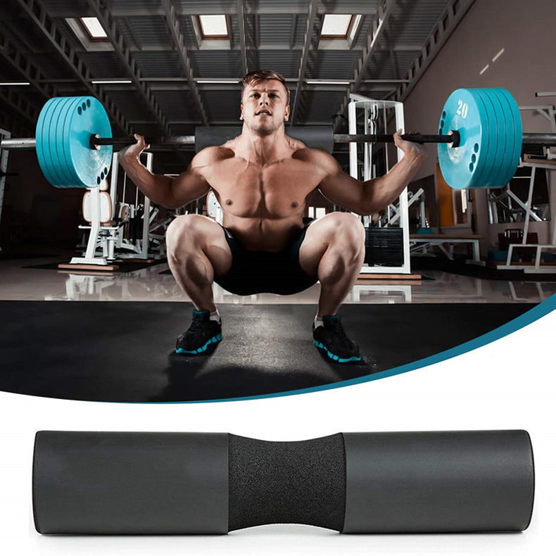 Barbell Bar Sponge Cover Shoulder Pad with Straps