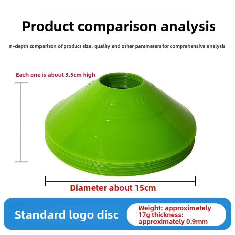 Sign Plate Obstacle Ball Holder Logo Sign Butterfly Pier Pad Pile Roadblock Football Training Equipment Digital Sign Plate